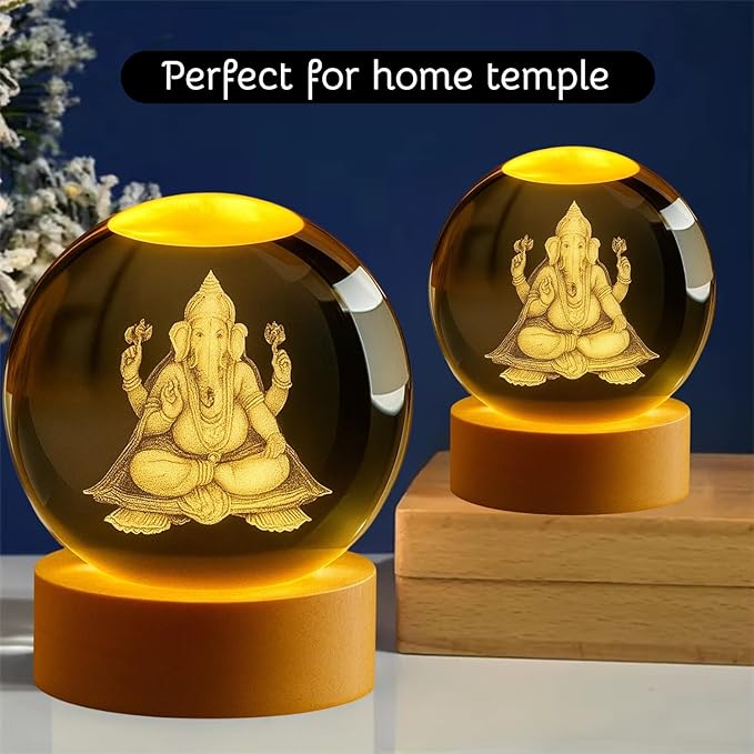 Ganesh Crystal LED Lamp
