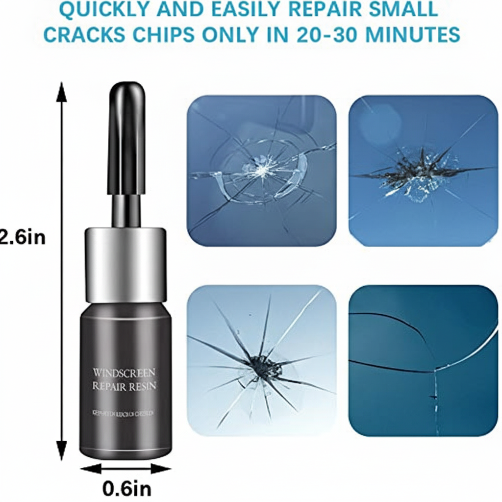 Voltarix Glass Nano Repair Kit – Quick Fix for Windshield Cracks & Chips (Pack of 2)