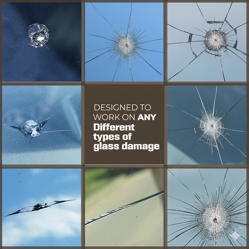 Voltarix Glass Nano Repair Kit – Quick Fix for Windshield Cracks & Chips (Pack of 2)