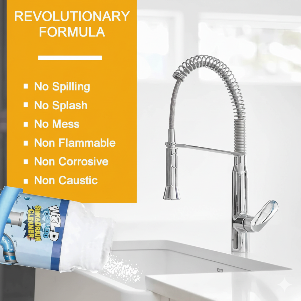 Ecleva Drain Cleaning Powder - Powerful & Easy Clog Remover