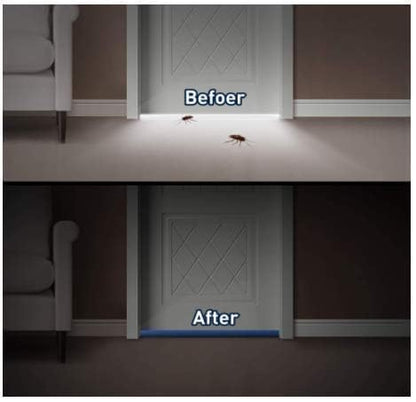AMPEX Twin Door Draft Stopper Guard | 42 Inch Under Door Air & Dust Blocker – Brown