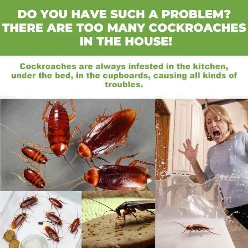 Cockroach Killer Powder Gel - Instant Kill Formula | Safe for Home, Kitchen & Kids
