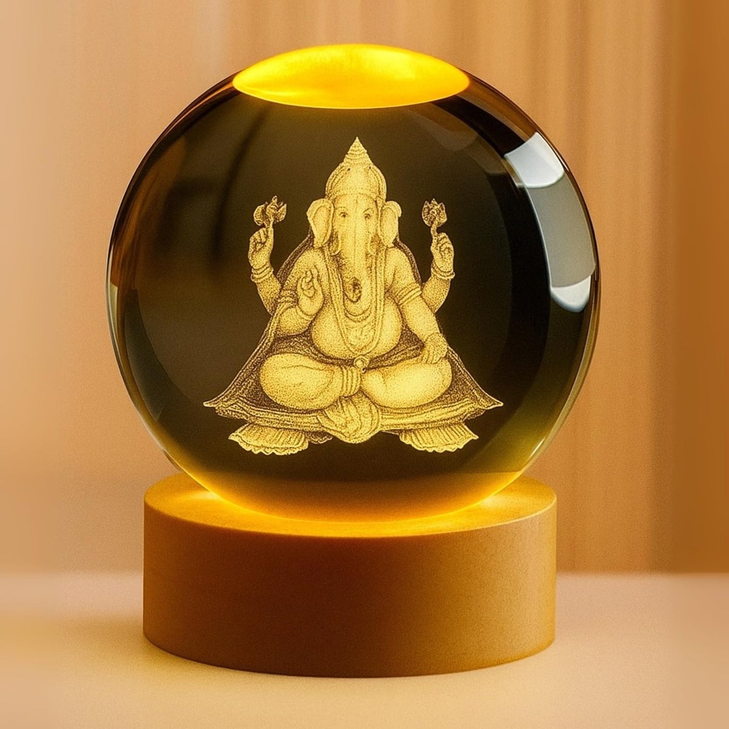 Ganesh Crystal LED Lamp