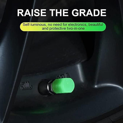 Voltarix Premium Tire Valve Caps-Universal Fit Protection (Set of 4)