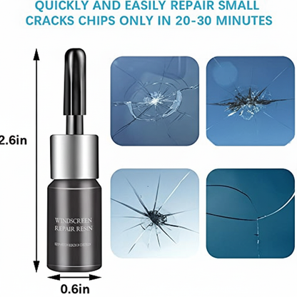 Voltarix Glass Nano Repair Kit – Quick Fix for Windshield Cracks & Chips (Pack of 2)