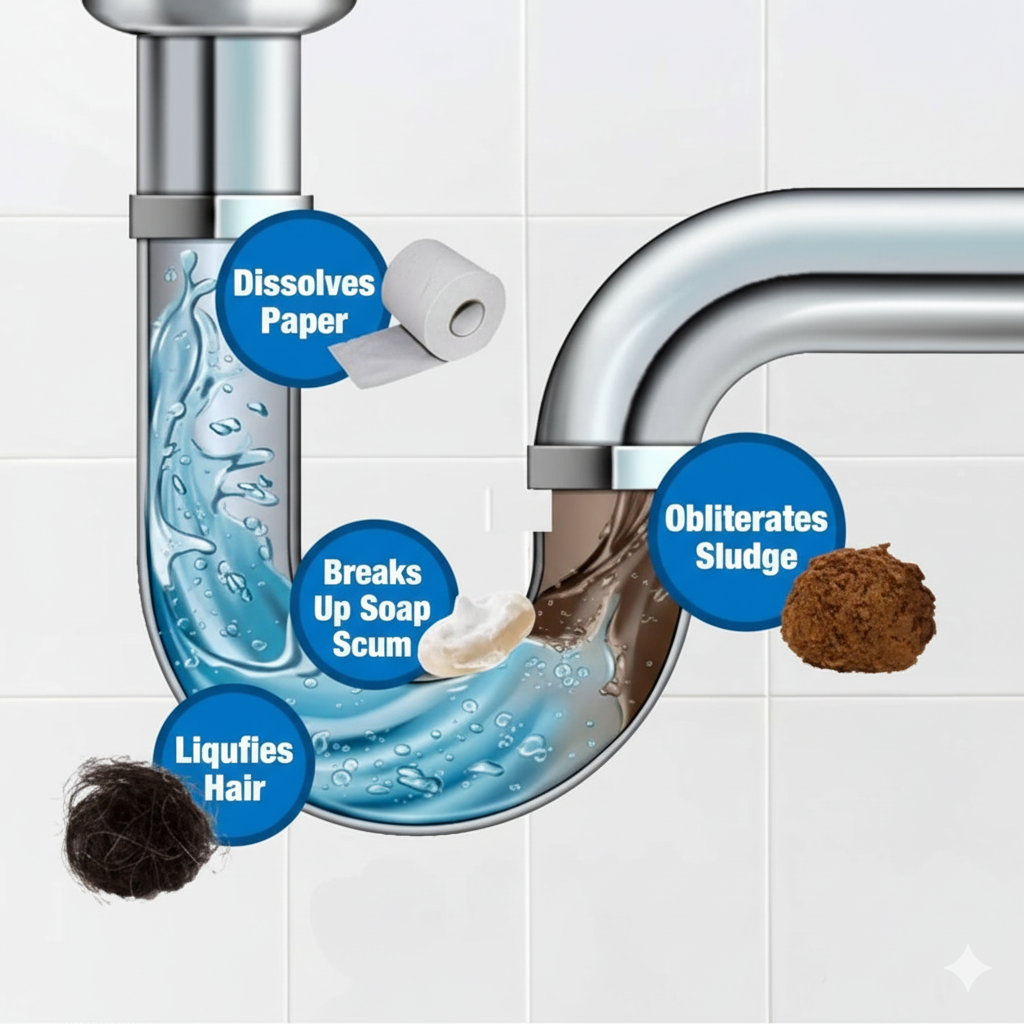 Ecleva Drain Cleaning Powder - Powerful & Easy Clog Remover