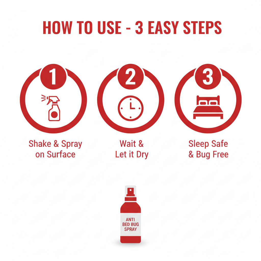 Anti Bed Bug Spray - How to Use
